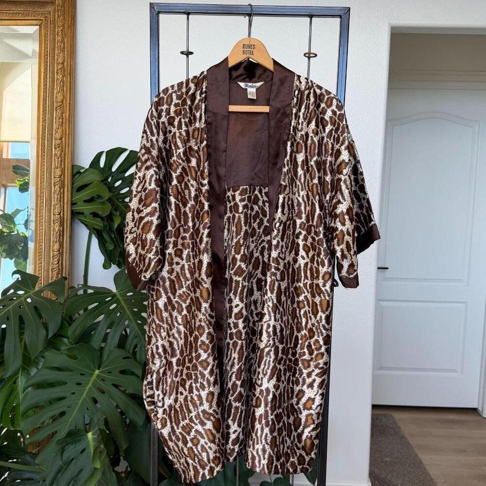 Vintage Leopard/Cheetah Duster Robe